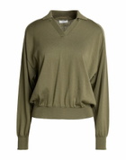 Peserico Womens Sweater Military in Green