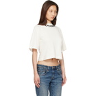 Palm Angels Off-White Neck Logo Boxy T-shirt