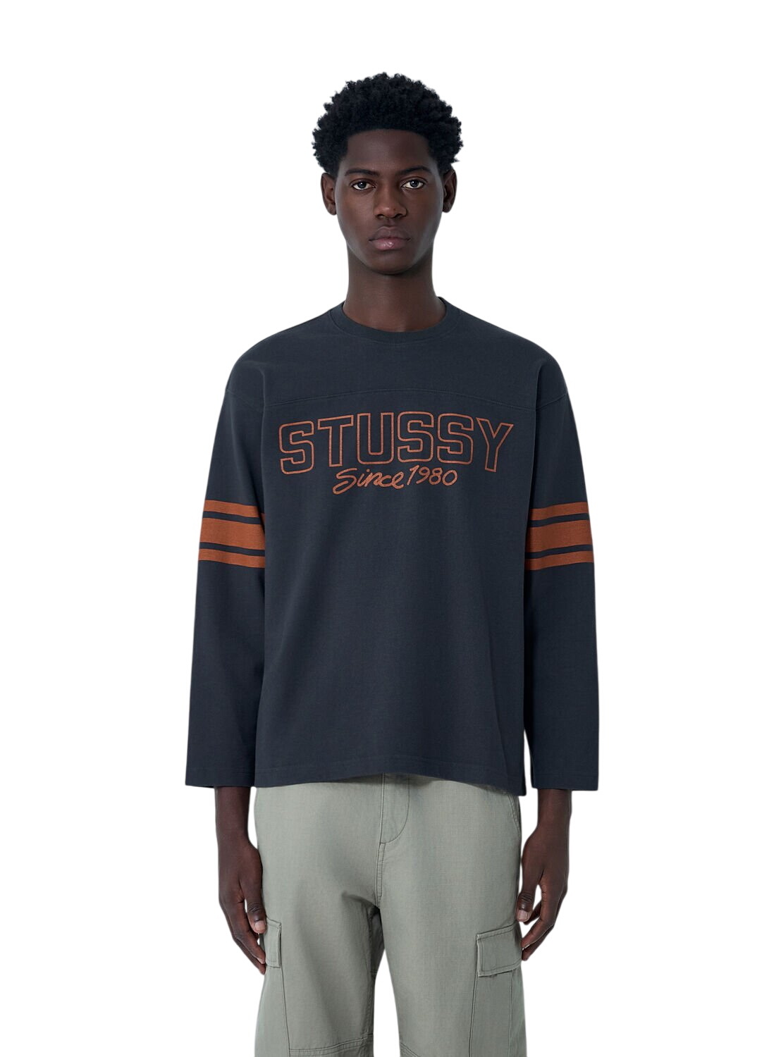 Stussy Poly Track Crew Sweat Blue Stussy