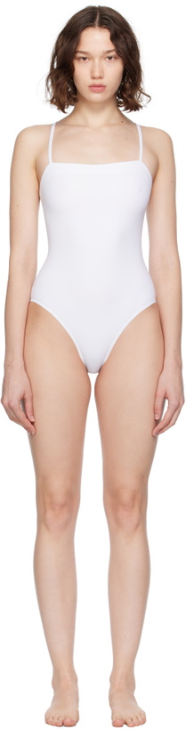 Photo: ERES White Aquarelle Swimsuit