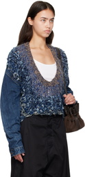 Bless Navy Nº65 Jeanscirclejacket Denim Jacket
