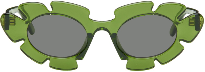 Photo: LOEWE Green Flower Sunglasses