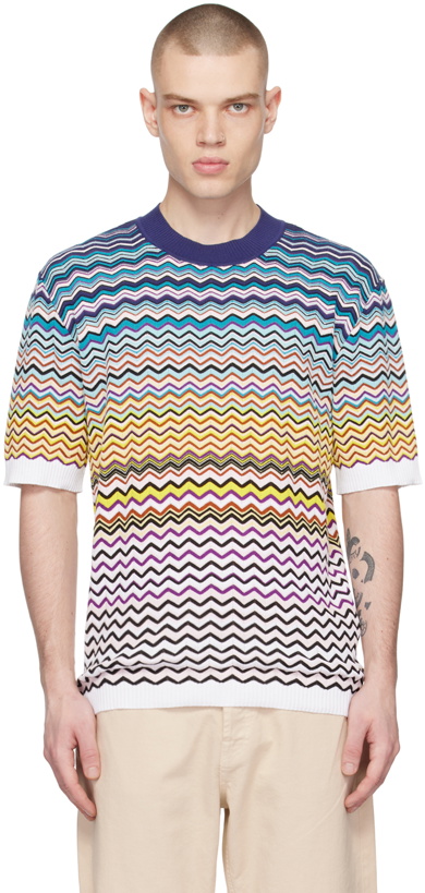 Photo: Missoni Multicolor Jacquard T-Shirt