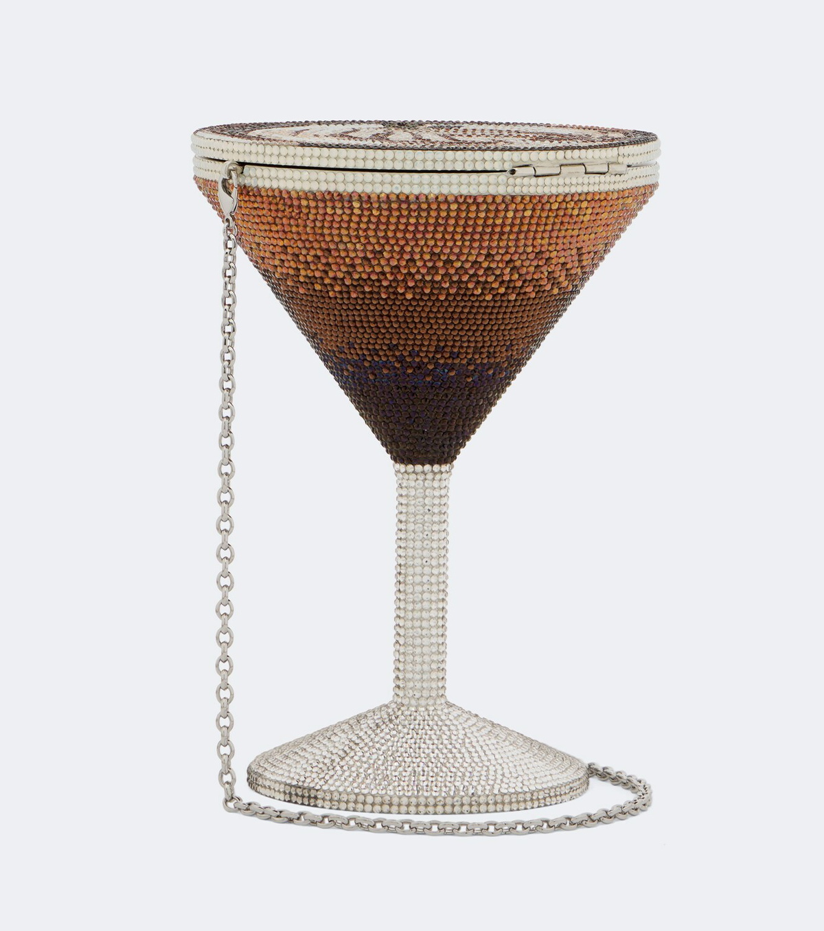Judith Leiber Couture Martini Espresso crystal-embellished clutch