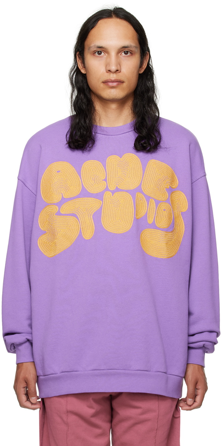 Acne Studios Purple Bubble Sweatshirt