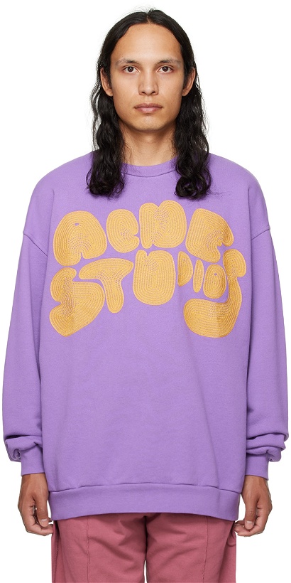 Photo: Acne Studios Purple Bubble Sweatshirt
