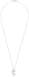 Bottega Veneta Silver Sharp Pendant Necklace