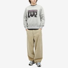 No Problemo Men's Subway Crew Sweatshirt in Grey Marl