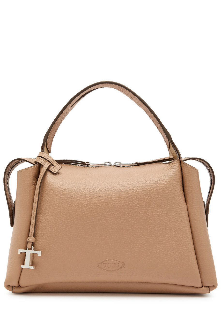 Tods Grained Leather top Handle bag - Tan - One Size