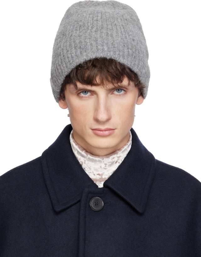 Photo: Dries Van Noten Gray Alpaca Blend Beanie