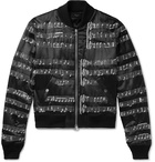 AMIRI - Embellished Satin Bomber Jacket - Black