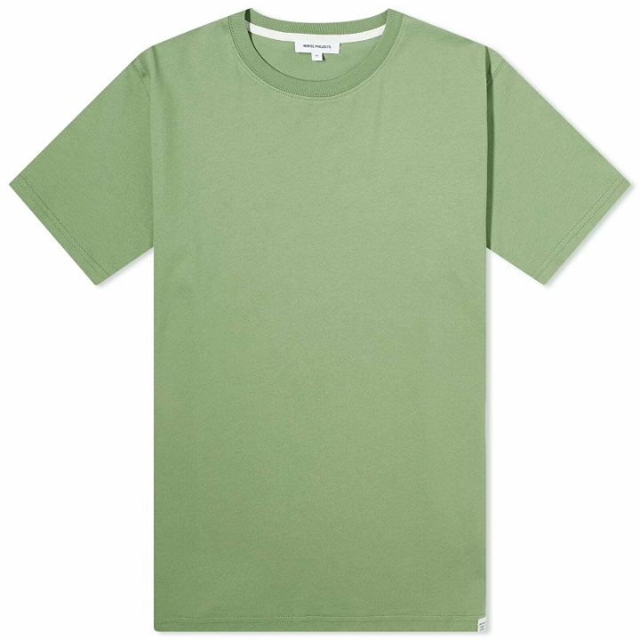 Photo: Norse Projects Men's Niels Standard T-Shirt in Linden Green