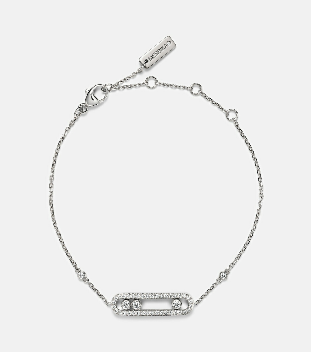 Messika Baby Move 18kt white gold bracelet with diamonds