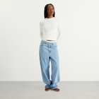 SKIMS Women's Cotton Jersey Long Sleeve T-Shirt in Marble