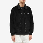 Blue Flowers Men's Levitation Corduroy Jacket in Black