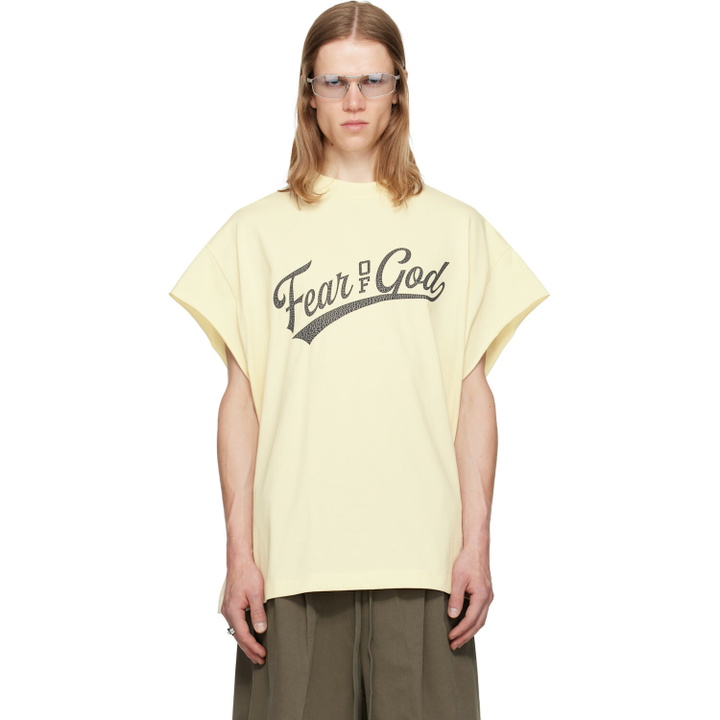 Photo: Fear of God ESSENTIALS Off-White Cut Off 90's T-shirt