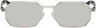 Versace Silver Greca Flow Sunglasses