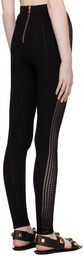 Balmain Black Button Leggings