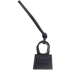 Jacquemus Navy and Gunmetal Le Porte Cles Chiquito Keychain