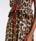 Camilla Embellished leopard-print silk chiffon maxi dress