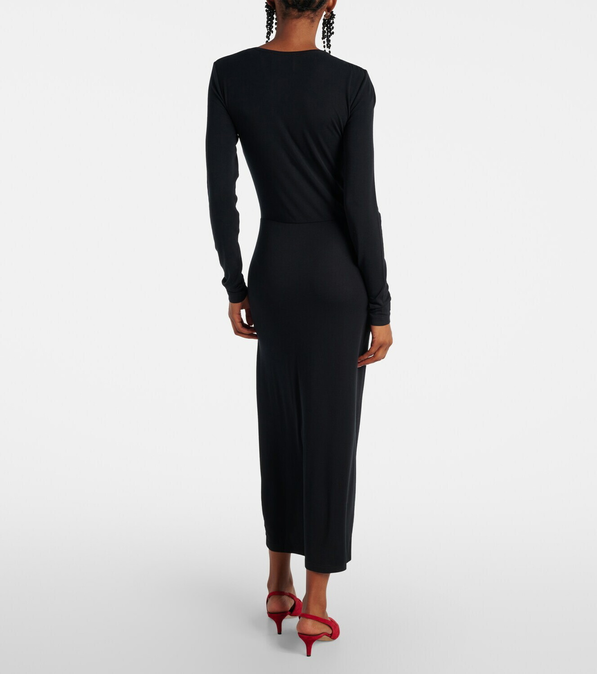 Marant Etoile Jelina gathered jersey maxi dress