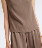 Vince Draped crêpe top