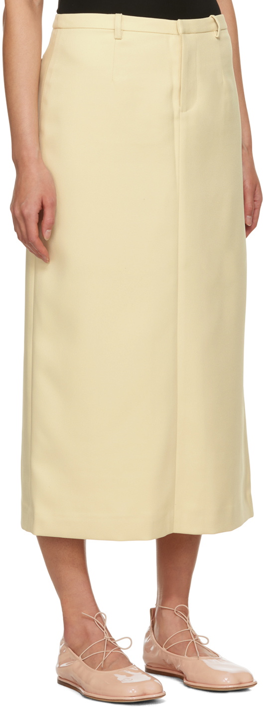 Sandy Liang Yellow Socks Midi Skirt