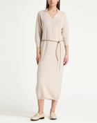 Peserico Womens Midi dress in Beige