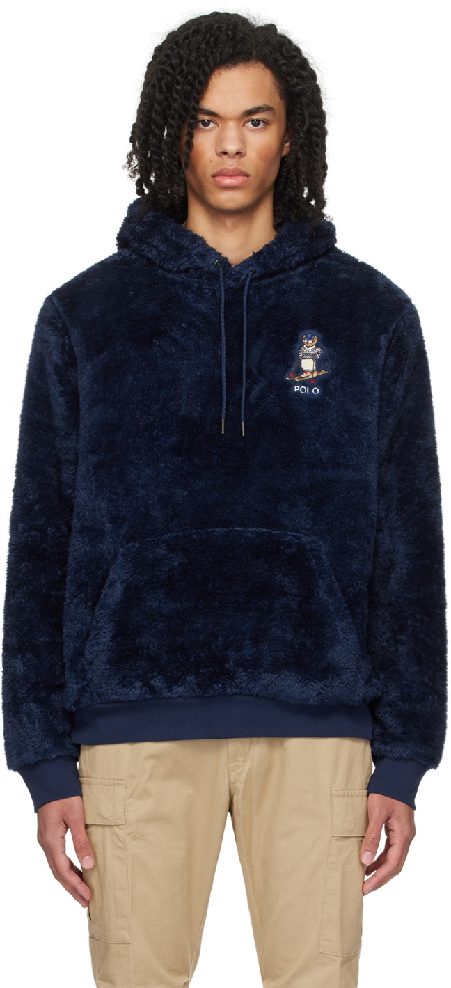 Polo Ralph Lauren Navy Polo Bear Hoodie Polo Ralph Lauren