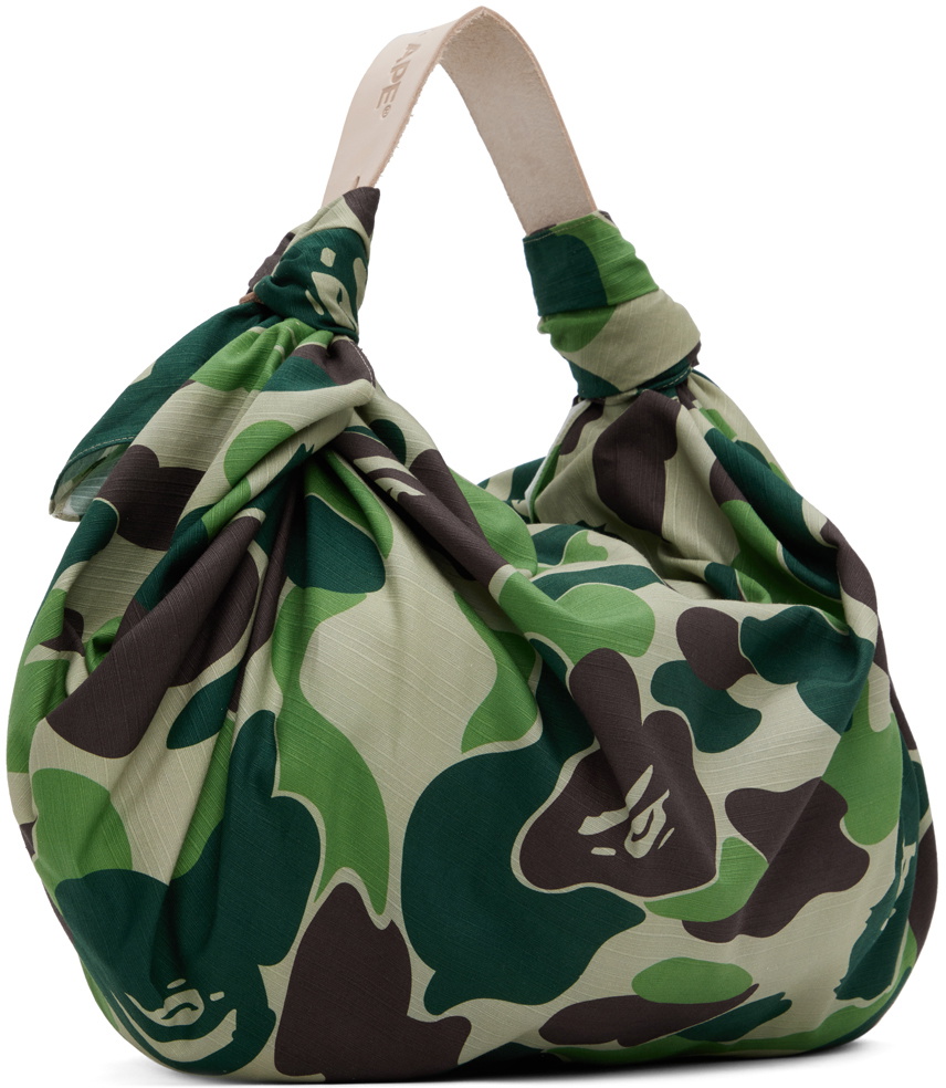 BAPE Green ABC Camo Wrapping Cloth Tote