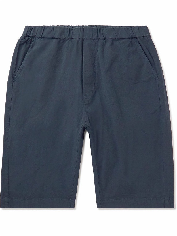 Photo: Barena - Agro Cotton-Blend Shorts - Blue