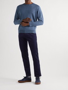 Peter Millar - Port Saddle Linen and Merino Wool-Blend Sweater - Blue