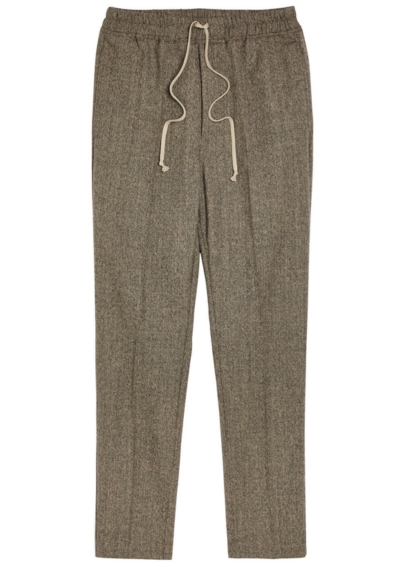 Photo: Rick Owens Slim-leg Wool Sweatpants Black