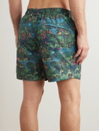 Derek Rose - Maui Straight-Leg Mid-Length Printed Swim Shorts - Blue