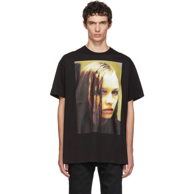 Photo: Raf Simons Black Christiane F. Wet Hair T-Shirt