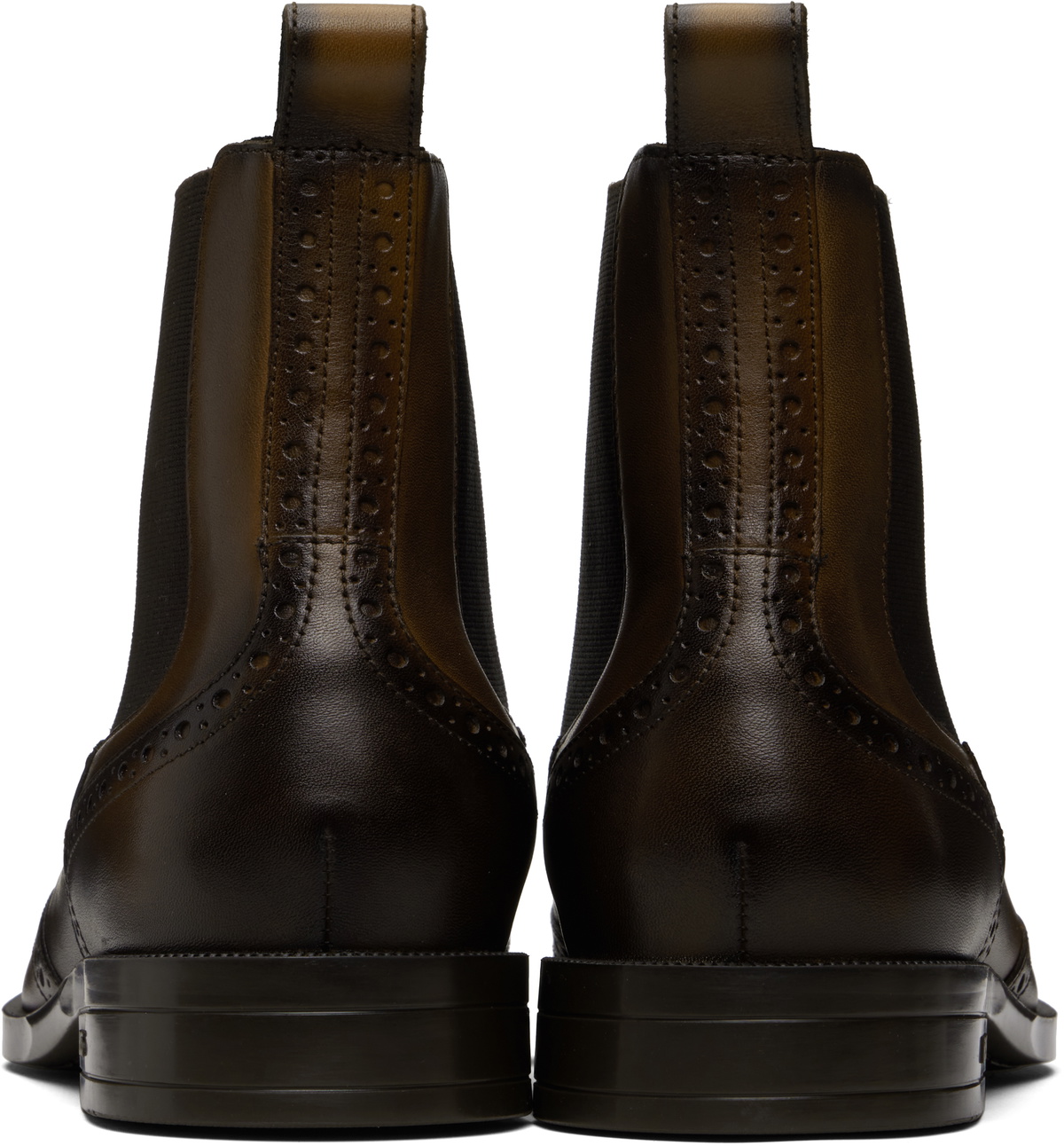 BOSS Brown Leather Chelsea Boots