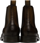 BOSS Brown Leather Chelsea Boots