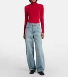 Frame Bow barrel-leg jeans