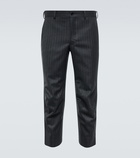 Comme des Garcons Homme Deux - Striped straight-fit wool pants