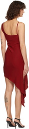 Courrèges Red Scarf Midi Dress
