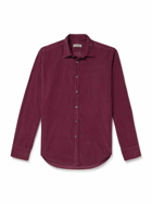 Canali - Cotton-Corduroy Shirt - Burgundy
