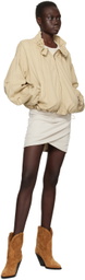 Isabel Marant Etoile Khaki Plume Bomber Jacket
