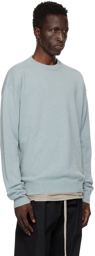 Rick Owens Blue Porterville Crewneck Sweater