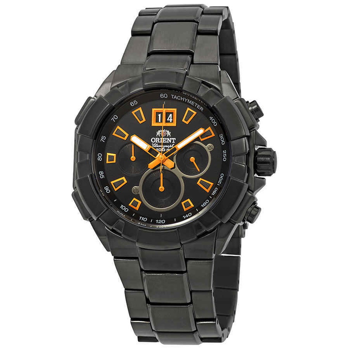 Photo: Orient Enterprise Chronograph Black Dial Mens Watch FTV00006B