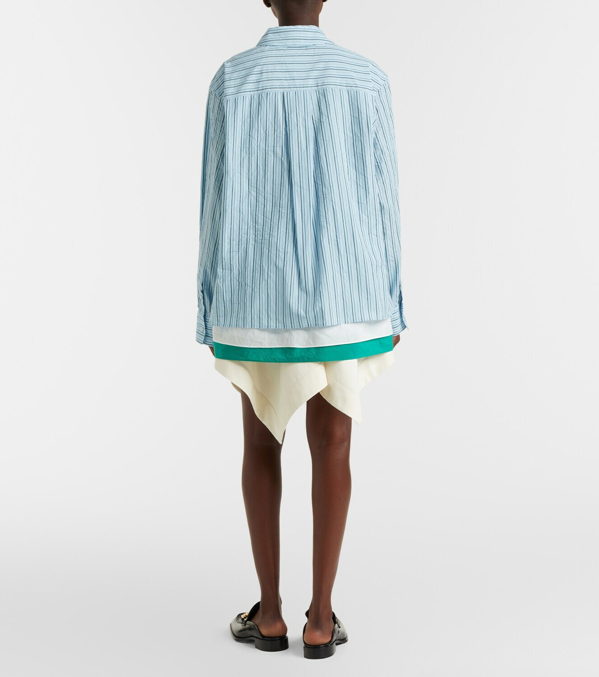 Loewe Cotton and silk gabardine miniskirt