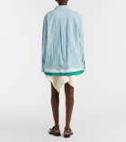 Loewe Cotton and silk gabardine miniskirt