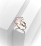 Mateo 14kt gold ring with topaz and diamonds