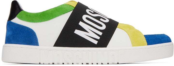 Photo: Moschino Multicolor Slip-On Sneakers