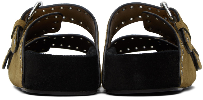 Isabel Marant Taupe Lennyo Buckle Sandals Isabel Marant