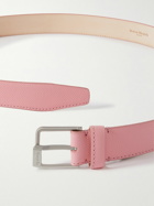Maison Margiela - 3cm Full-Grain Leather Belt - Pink